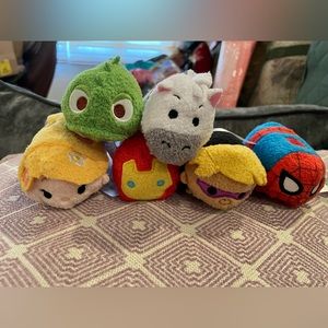 Disneys Tsum Tsum Tangled and Marvel set of 6